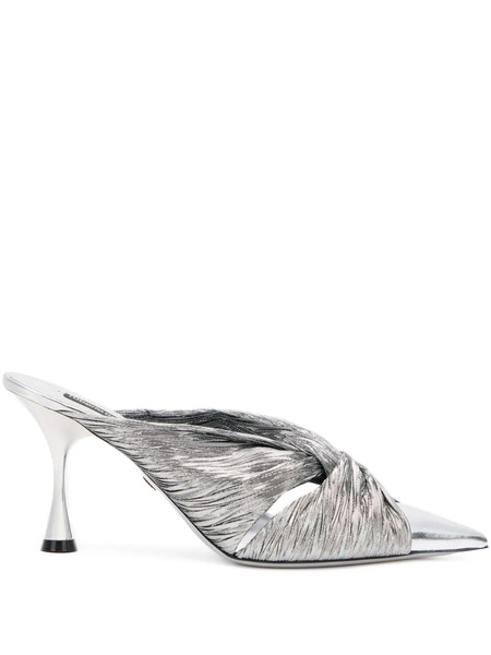  Roberto Cavalli Pointed Mules - Silver 