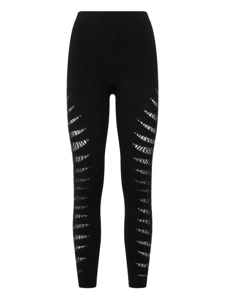  Roberto Cavalli Python-patterned Leggings - Black 