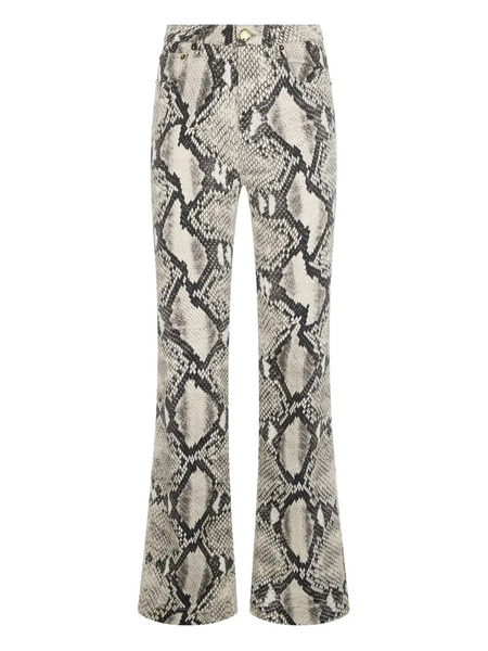  Roberto Cavalli Python-print Trousers - Brown 