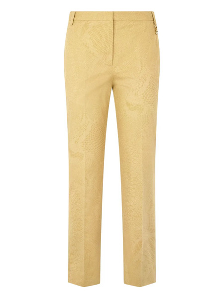  Roberto Cavalli Python-print Trousers - Neutrals 