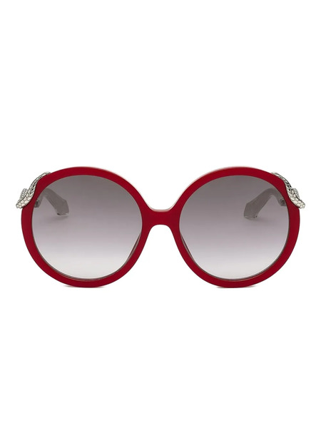  Roberto Cavalli Round-frame Sunglasses - Red 