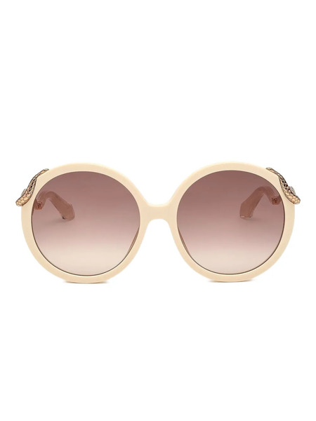  Roberto Cavalli Round-frame Sunglasses - Yellow 