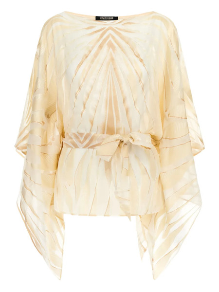  Roberto Cavalli Satin Blouse - Neutrals 