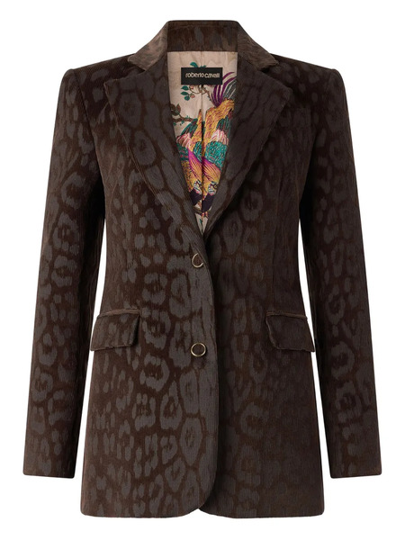  Roberto Cavalli Single-breasted Blazer - Brown 