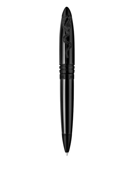  Roberto Cavalli Snake-appliqué Pen - Black 