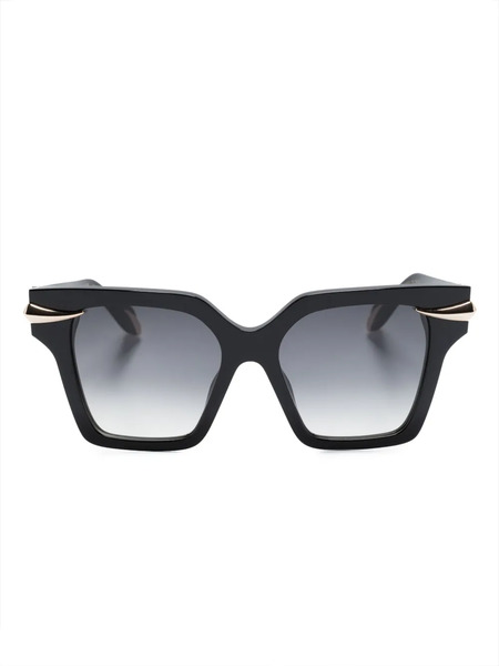 Roberto Cavalli Square-frame Gradient-lenses Sunglasses - Black 
