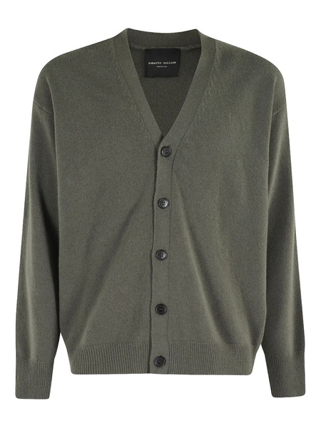  Roberto Collina Buttoned Cardigan - Green 