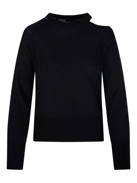  Roberto Collina Cut-out Sweater - Black 