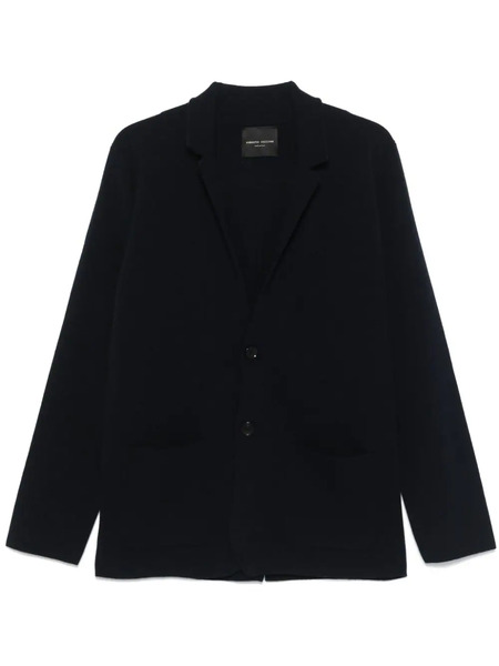  Roberto Collina Knitted Blazer - Blue 