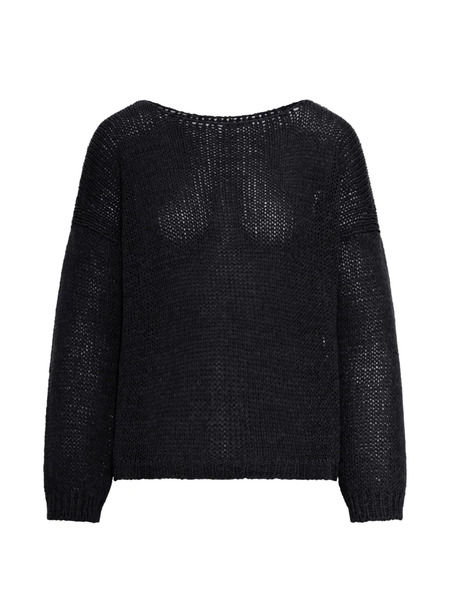  Roberto Collina Open-knit Sweater - Black 