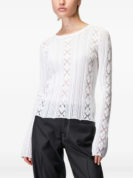  Roberto Collina Openwork Sweater - White 