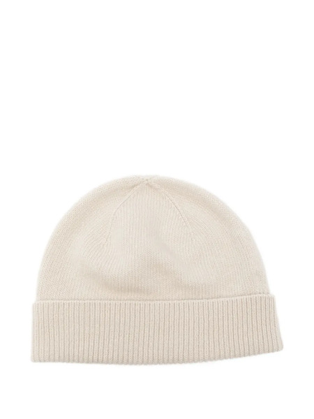  Roberto Collina Ribbed Beanie Hat - Neutrals 