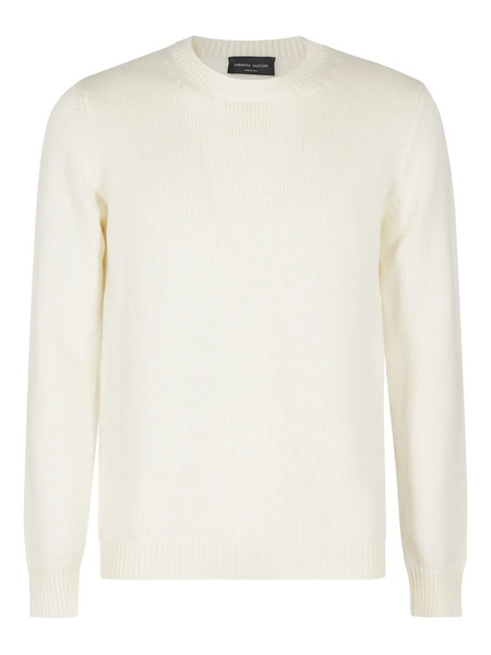  Roberto Collina Ribbed Crew-neck Sweater - Neutrals 