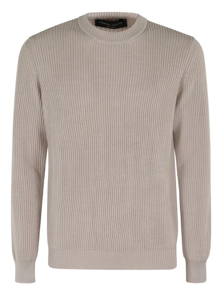  Roberto Collina Ribbed Crew-neck Sweater - Neutrals 