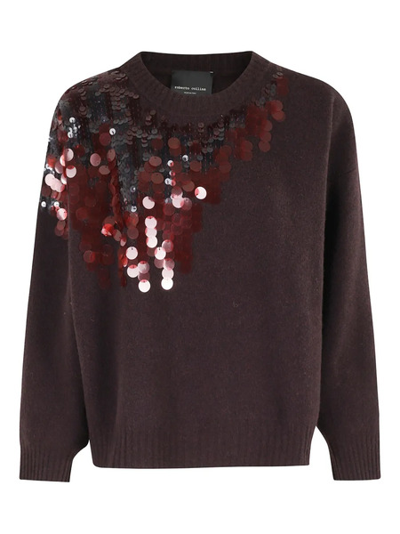  Roberto Collina Sequin-embellished Sweater - Red 