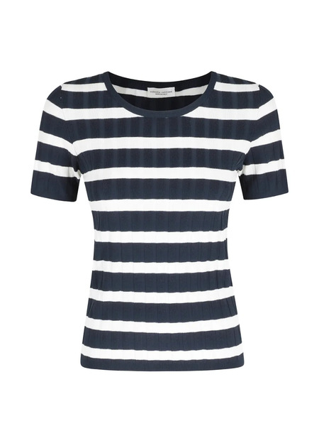 Roberto Collina Striped Knitted Top - Blue 