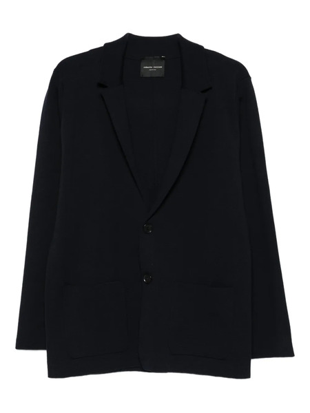  Roberto Collina Two-button Patch-pocket Blazer - Blue 