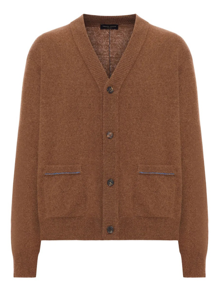  Roberto Collina Wool Buttoned Cardigan - Brown 