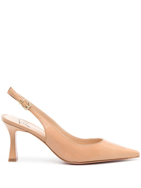  Roberto Festa Frans Leather Slingback Pumps - Brown 