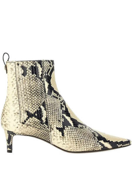  Roberto Festa Printed-leather Ankle Boots - Neutrals 
