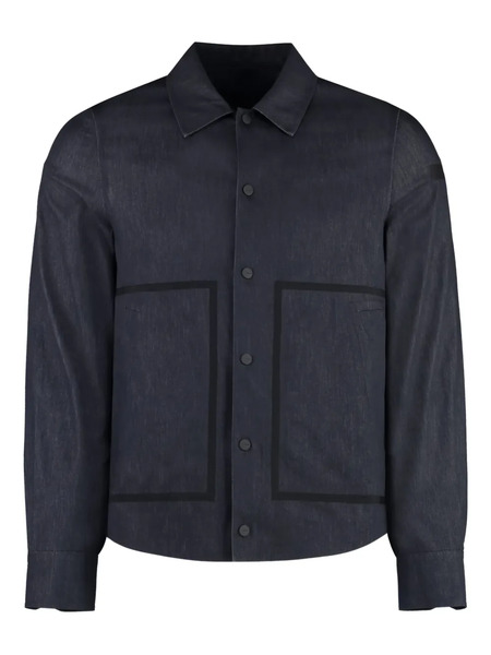  Roberto Ricci Designs Contrast-stitch Shirt Jacket - Blue 