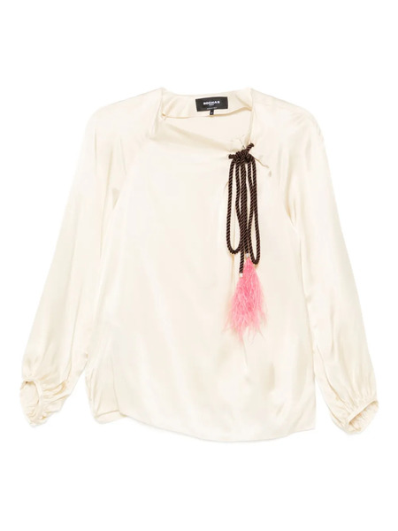  Rochas Corddetail Blouse - Neutrals 