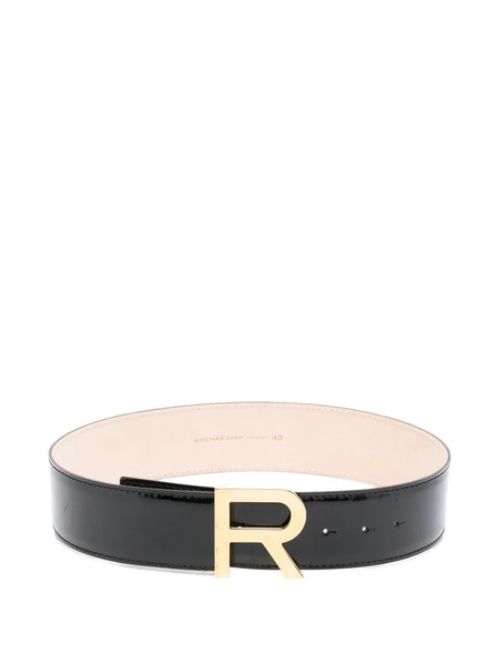  Rochas Logo-buckle Belt - White 