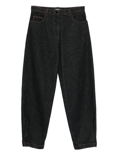  Rochas Logo-embroidered Jeans - Black 