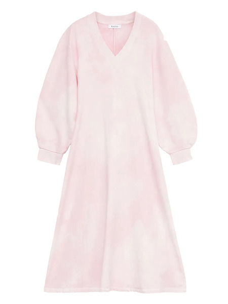  Rodebjer Gisele Tie-dye V-neck Midi Dress - Pink 