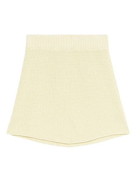  Rodebjer Prisca Cotton Knit Mini Skirt - Neutrals 