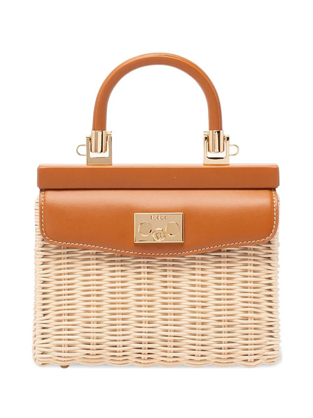  Rodo Small Wicker Top-handle Shoulder Bag - Neutrals 