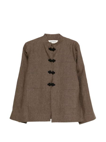  Róhe Appliqué Pocket Jacket - Brown 