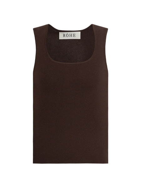  Róhe Braun Square-neck Top - Brown 