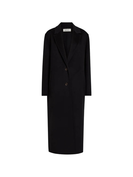  Róhe Button-fastening Coat - Black 