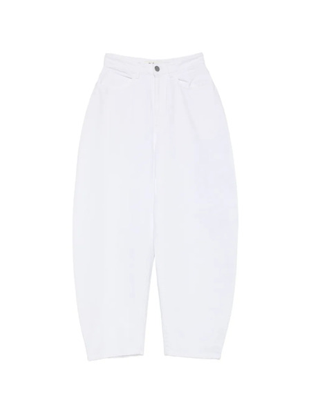  Róhe Curved Wide-leg Jeans - White 