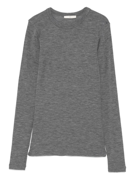  Róhe Long-sleeved Wool T-shirt - Grey 