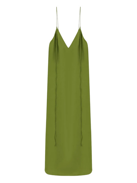  Róhe Open-back Silk Dress - Green 