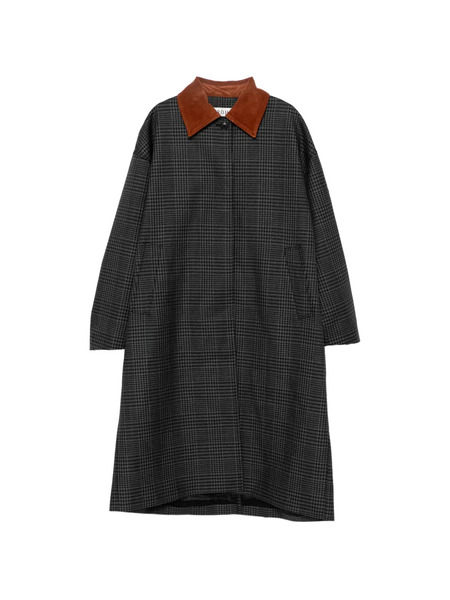  Róhe Plaid Coat - Grey 