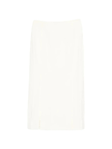  Róhe Short-slit Midi Skirt - Neutrals 