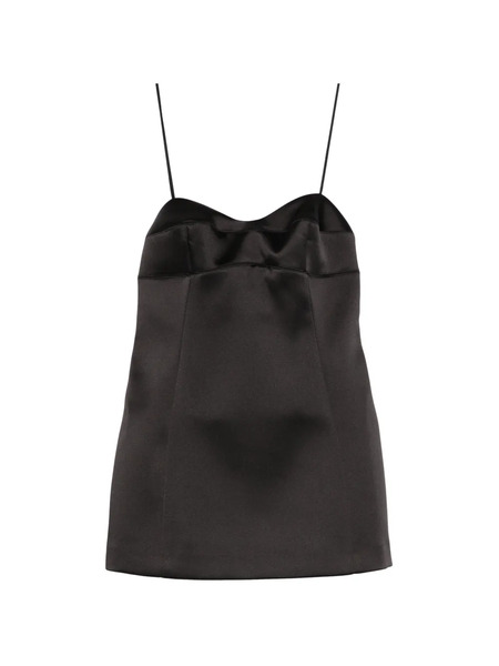  Róhe Spaghetti-strap Sleeveless Top - Black 
