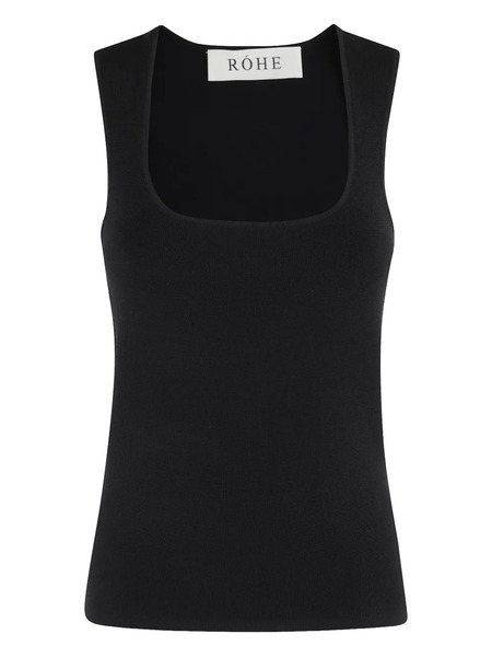  Róhe Square-neck Top - Black 