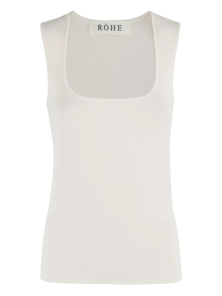  Róhe Square-neck Top - White 