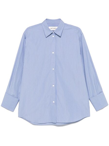  Róhe Striped Shirt - Blue 