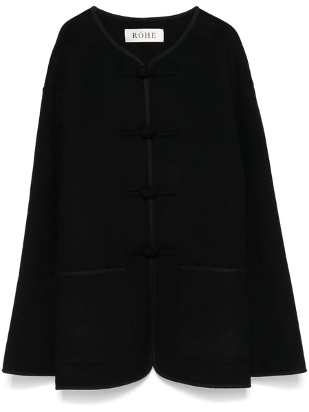  Róhe Toggle-fastening Jacket - Black 