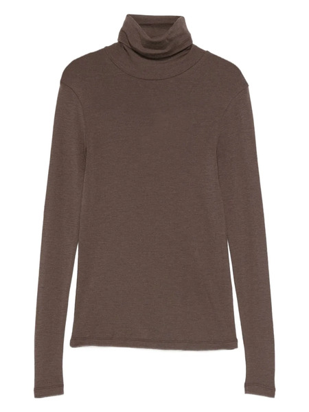  Róhe Turtleneck Long-sleeve Sweater - Brown 