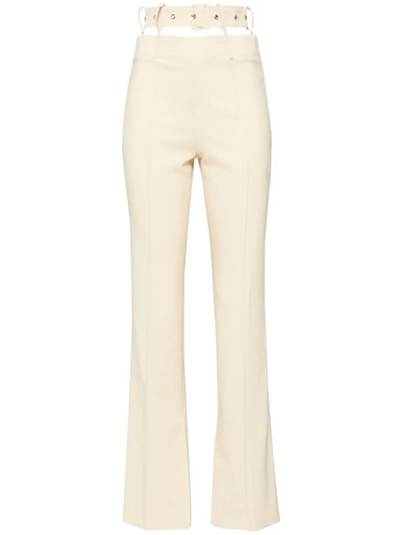  Rokh Belted Flared Trousers - Yellow 