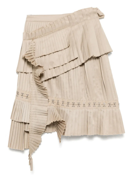  Rokh Broken Pleated Shirt - Neutrals 