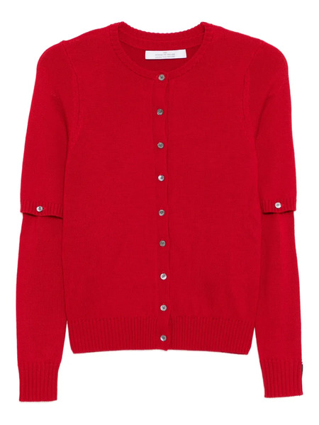  Rokh Detachable-sleeve Cardigan - Red 