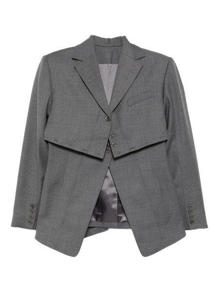  Rokh Layered Broken Jacket - Grey 