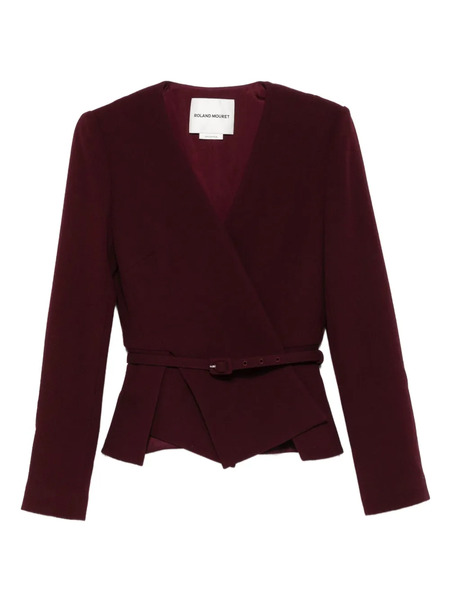  Roland Mouret Belted Wrap Jacket - Red 